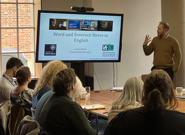Man presenting at Workshop for English Language Teachers