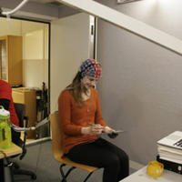 Researchers preparing for experiment